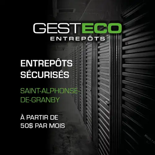 Entrepôt à 2 étages 4 saisons accessible en tout temps. Endroit sécurisé avec une barrière de sécuri...