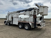 CAT C15 / Allison! Tandem Steer 2007 Western Star 4900 with Terex AH100 Barehand Bucket Truck KMS: 2... (image 7)