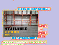 HIGH END storage SPACE FOR RENT (shared DOCKS and washroom) TORO