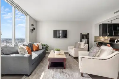 Welcome to this cozy and stylish apartment located just steps away from the Calgary Stampede and BMO...