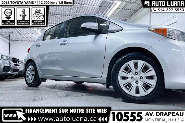 2013 TOYOTA Yaris LE AC/CRUISE/BLUETOOTH/DEMARREUR/112,000km dans Autos et camions  à Ville de Montréal - Image 2