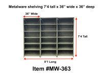 Metalware industrial shelving package deal - 3 units