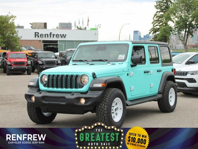 2025 Jeep Wrangler Sport S 4x4, Turbo, Heated Seats/Wheel in Cars & Trucks in Calgary