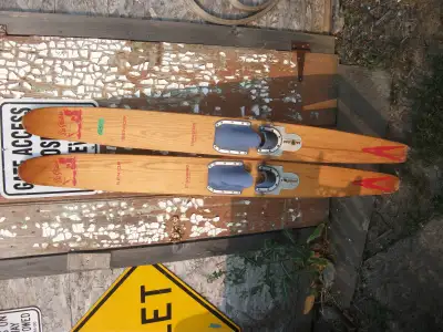 2 Pair Water Skis at Porkie's Antique Emporium, View more