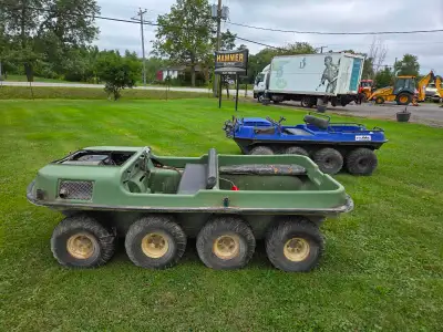 Pair of Argo 8x8's for sale. One is a 2003 Conquest, the other year and model unknown. Both in runni...