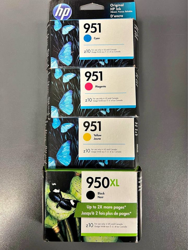 HP 950XL /951 Ink Cartridge Combo Cyan magenta Yellow Black OEM in Printers, Scanners & Fax in Mississauga / Peel Region