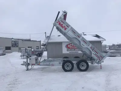 N&N STORM SERIES 6'x12' TANDEM AXLE GALVANIZED DUMP TRAILER: 5 TON Why settle for less when you can...