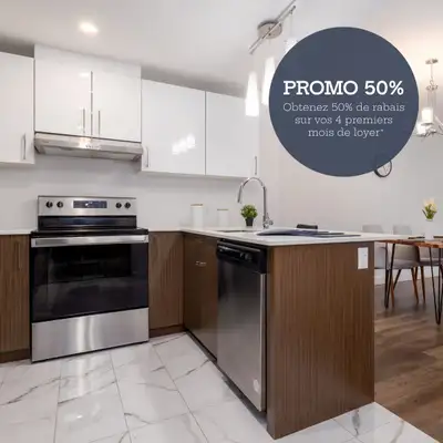 *PROMOTION EN COURS : 4 mois à 50% *Des conditions s'appliquent. Valide sur un bail d'une durée de 2...