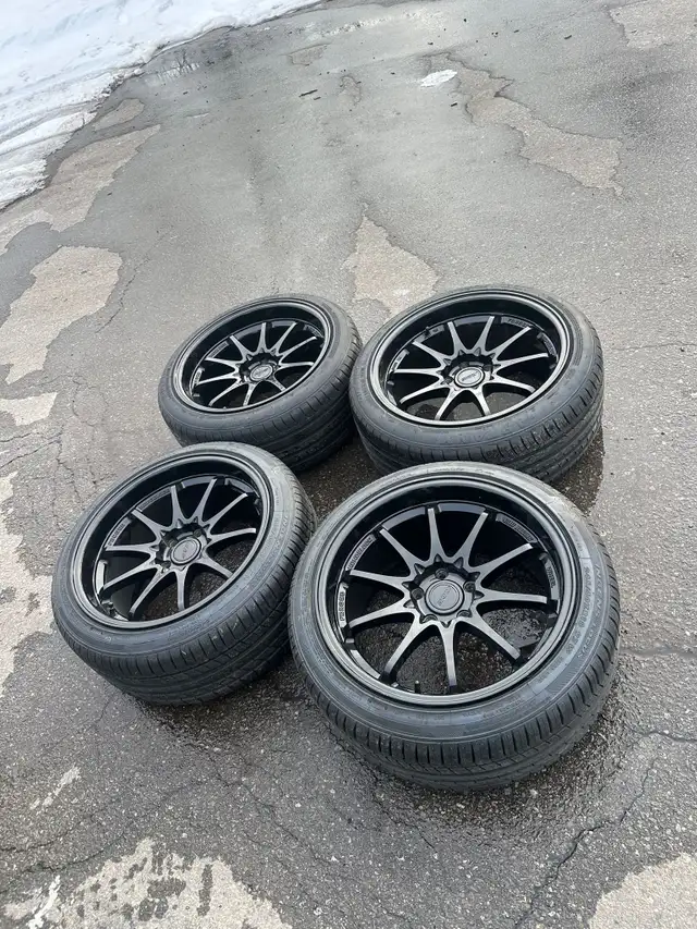 245/40/18 rays ce28 5x114.3 all season subaru wrx in Tires & Rims in Mississauga / Peel Region - Image 4