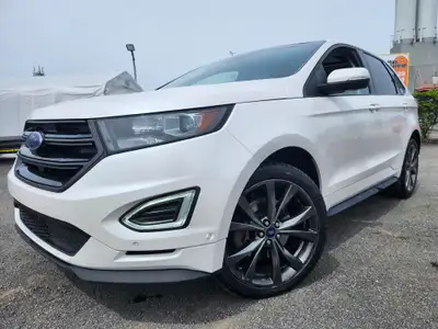 GARANTIE 1 ANS CREDIT DIRECT EN LIGNE AU WWW.AUTO-INTERNET.CA WOW 2018 FORD EDGE SPORT V6 TURBO AWD...