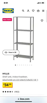IKEA HYLLIS SHELF UNIT