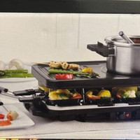 Raclette Table Grill, Electric Indoor Grill BBQ Brand New Sealed