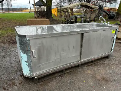 Comptoir lavabo en inox, View more