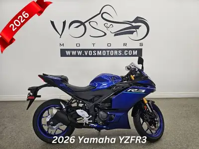 Vos Motors -Financing Available Experience the thrill of the open road with the 2026 Yamaha YZFR3ATL...