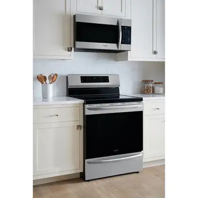 Frigidaire Gallery Induction Ranges come with: True Convection Air Fry Self & Steam Clean Smudge-Pro...