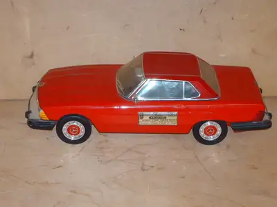 1974 MERCEDES 450 SLmodel car decanter, CREATION OF JAMES B. BEAM DISTILLING Co. - filled in 1974 -...