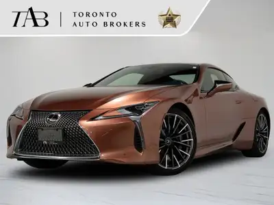 This 2024 Lexus LC 500h is a local Ontario vehicle with a clean Carfax report and the remaining manu...