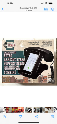 SMARTPHONE RETRO HANDSET STAND - NEW in Box!!