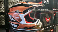 NEW ADULT PHX RAPTOR "TEMPEST" ATV/MOTOCROSS HELMETS