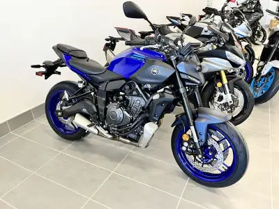 2025 Yamaha MT-07 Yamaha Blue in stock at Northside Motorsports Edson. We deliver ANYWHERE in Canada...