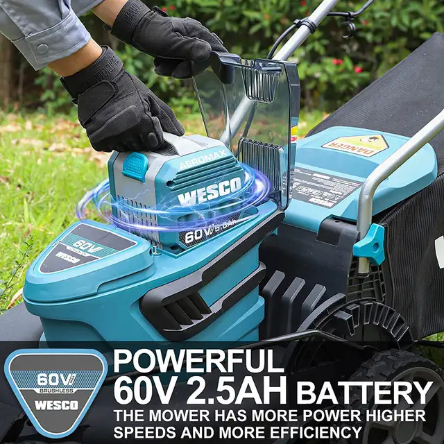 POWERFUL 60 Volt Cordless Lawn Mower - SUMMER CLEARANCE $19963436970041857123