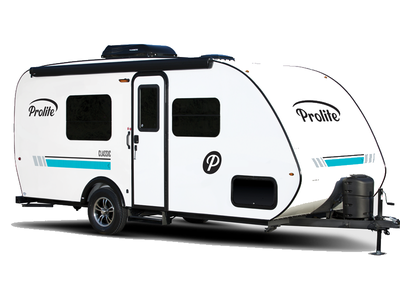 Prolite travel trailer Classic highlights: Queen-Size/Murphy Bed Dinette Full Bathroom Heater Exteri...