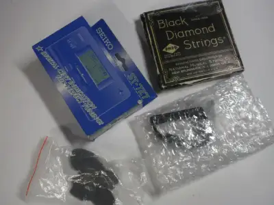 GUITAR  TOOLS ,STRINGS, PICKS, DIGITAL TUNING UNIT AND ETC., View more