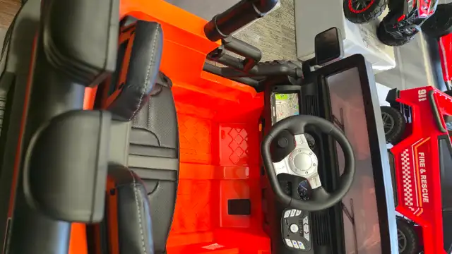 24V Ride On Truck For Kids w/ Rubber Wheels, Bluetooth & Lights in Other in Oshawa / Durham Region - Image 4