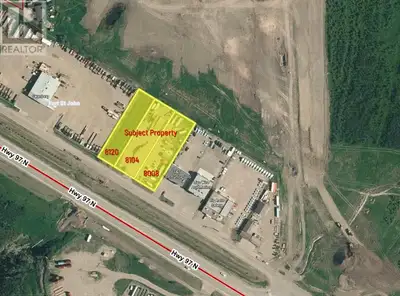 Highway frontage yard that's fenced and graveled with pole sign stand. This lot can be sold separate...