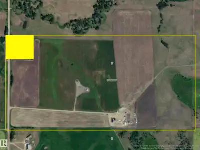 South half of SW-7-56-26-W4 (77 acres +or- Farm Land w/ $8335 gas lease revenue) pending subdivision...