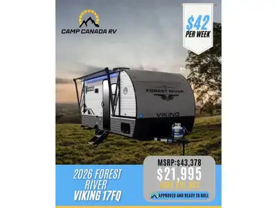 2026 Forest River Viking 17FQ 2026 Forest River Viking 17FQ — Compact, Modern, and Adventure-Ready!...