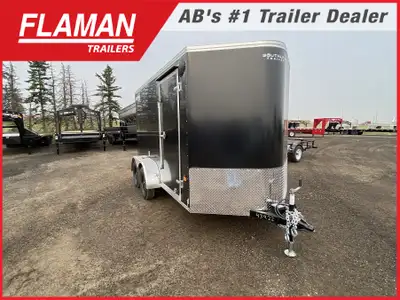 2026 ROYAL 6'X14' ENCLOSED CARGO TRAILER Color: Black Size: 6' X 12' Straight Wall + 2' V-nose (2) 3...
