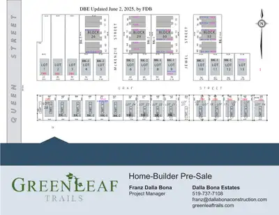 Serviced building lots in a new residential subdivision, Harrow, Ontario