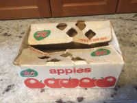 Vintage cardboard apple box