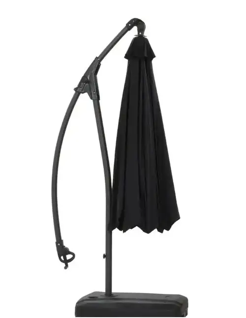 9.5' Cantilever Patio Umbrella with Water Base in Patio & Garden Furniture in Hamilton - Image 4