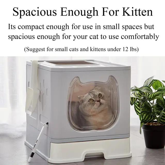 BRAND NEW - Suhaco Foldable Cat Litter Box with Lid  Litter Tray in Accessories in City of Toronto - Image 5