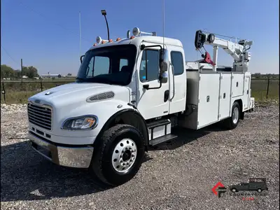 Countryside Fleet 2007 Freightliner M2 106 Extended Cab 4x2 Service Truck + 7.2L Mercedes Benz Diese...