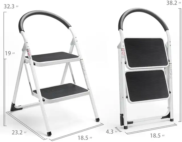 NEW 2 STEP 34" FOLDING STEP LADDER 813549 in Ladders & Scaffolding in Saskatoon - Image 2