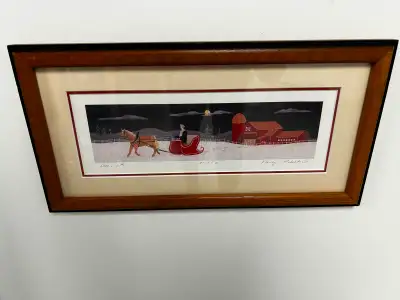 Small Numbered and Framed Christmas Print, View more