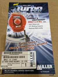 Miller Turbo Lite personal fall limiter. Fall protection