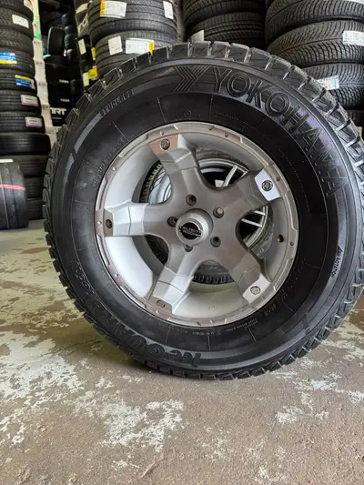 4 New 17 Black Rock Off-Road Wheels w/ 265/70R17 Yokohama IceGuard Winter Tires 5x127 Set of **four...