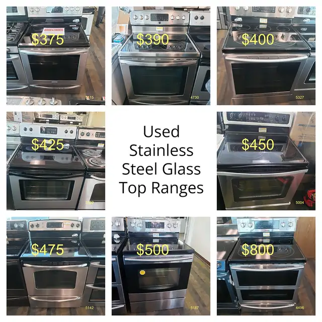 Electric & Gas Range Warehouse Blowout- White, Black & Stainless62863736555139123