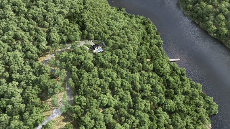 Domaine de 22 acres avec vue et bord de l'eau à Morin-Heights — photo 1