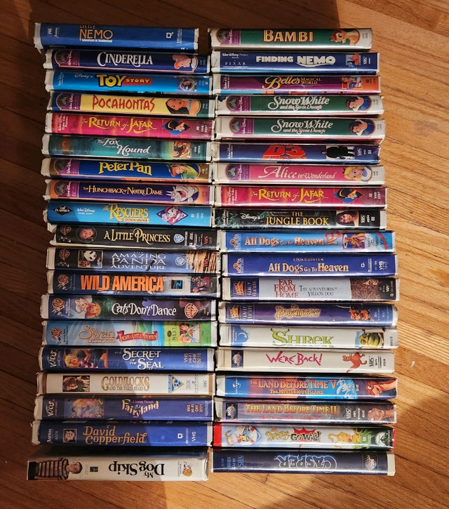 38 Kids VHS movies CDs, DVDs & Bluray Winnipeg Kijiji