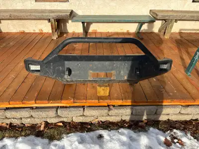 Bulletproof front bumper from 2020 Silverado 3500 c/w sensors and led lights