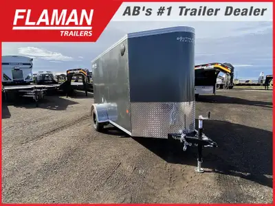 2026 ROYAL 5'X10' +2' V-NOSE ENCLOSED CARGO TRAILER Color: Charcoal (1) 2900lb Lippert Spring Axle T...