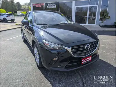 2022 Mazda CX-3 GS Black Odometer is 26177 kilometers below market average! AWD 6-Speed Automatic SK...