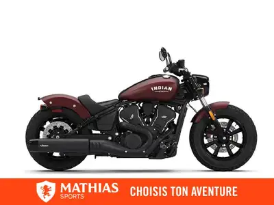 Concessionnaire des véhicules neufs et d'occasion. Cruiser INDIAN Scout Bobber 2026 Épurée avec une...