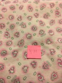 Flannelette baby fabric