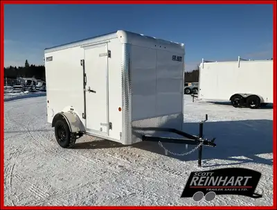 2990LB GVWR, 3500LB Dexter Drop Spring Axle, 15" Radial Tires, 6' Tall, Side Man Door, Double Rear D...